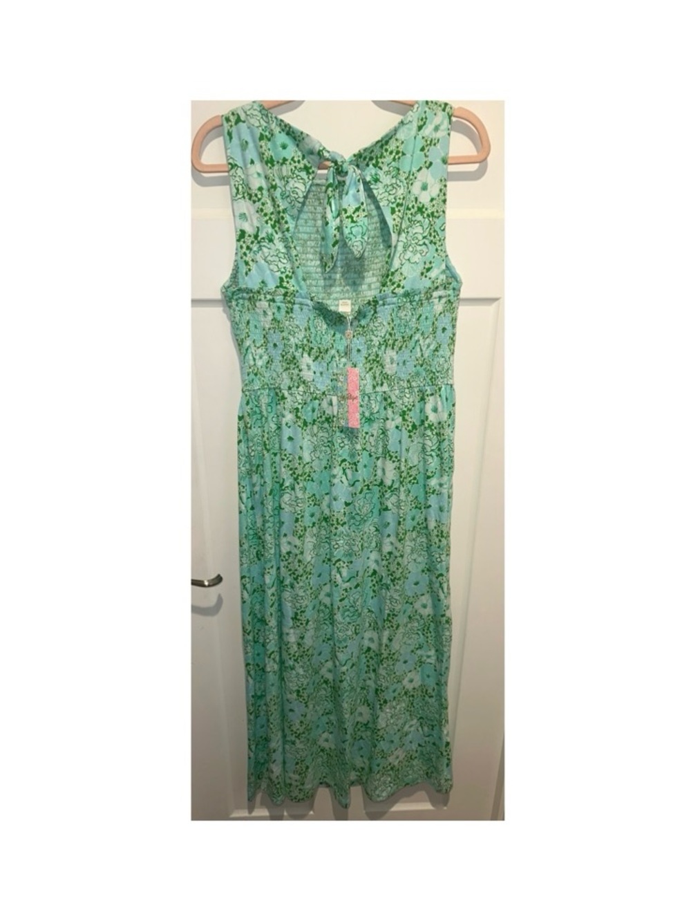 Lilly Pulitzer Finnley Midi Dress Burst of Joy Green NWT Large L Archival 1972